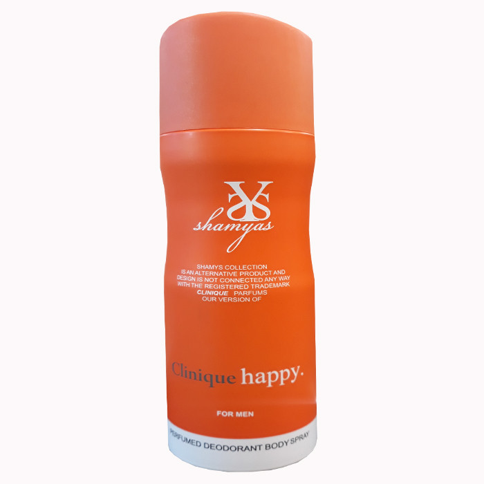 اسپری خوشبو کننده بدن مردانه شمیاس مدل Clinique Happy حجم 200 میلی لیتر