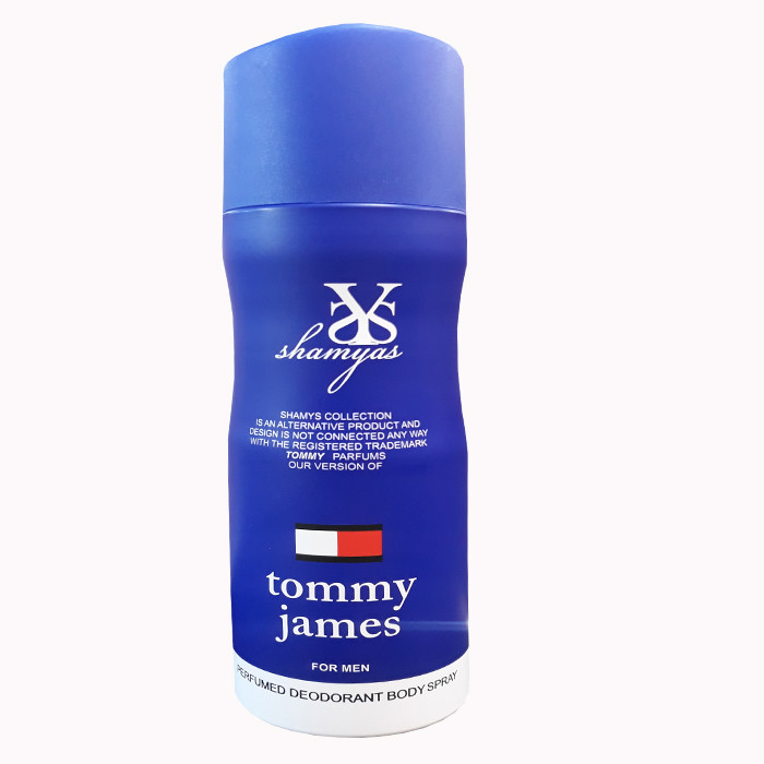 اسپری خوشبو کننده بدن مردانه شمیاس مدل Tommy James حجم 200 میلی لیتر