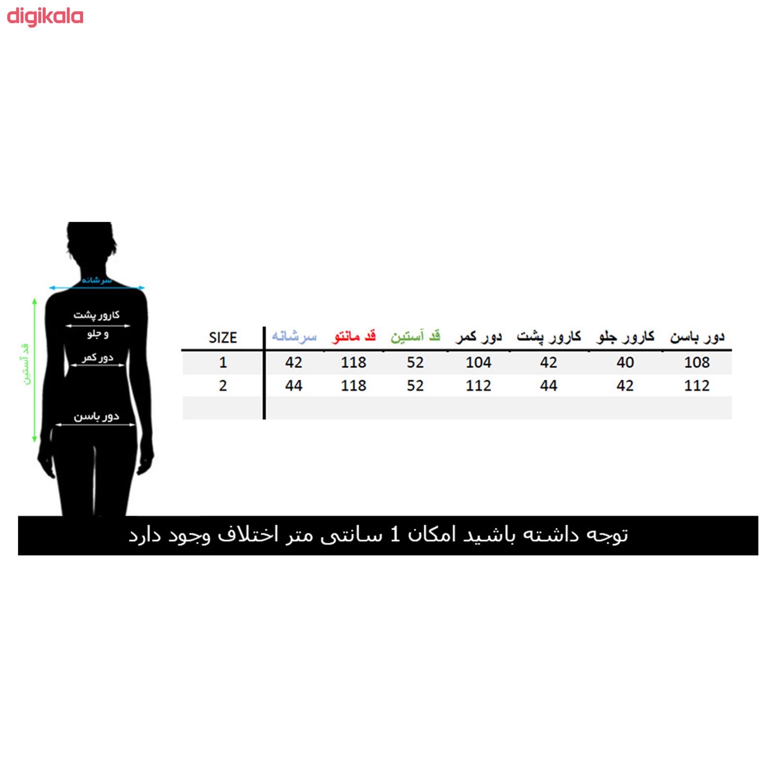 مانتو زنانه مانتو ولیعصر مدل مهرانا کد 53015 main 1 5