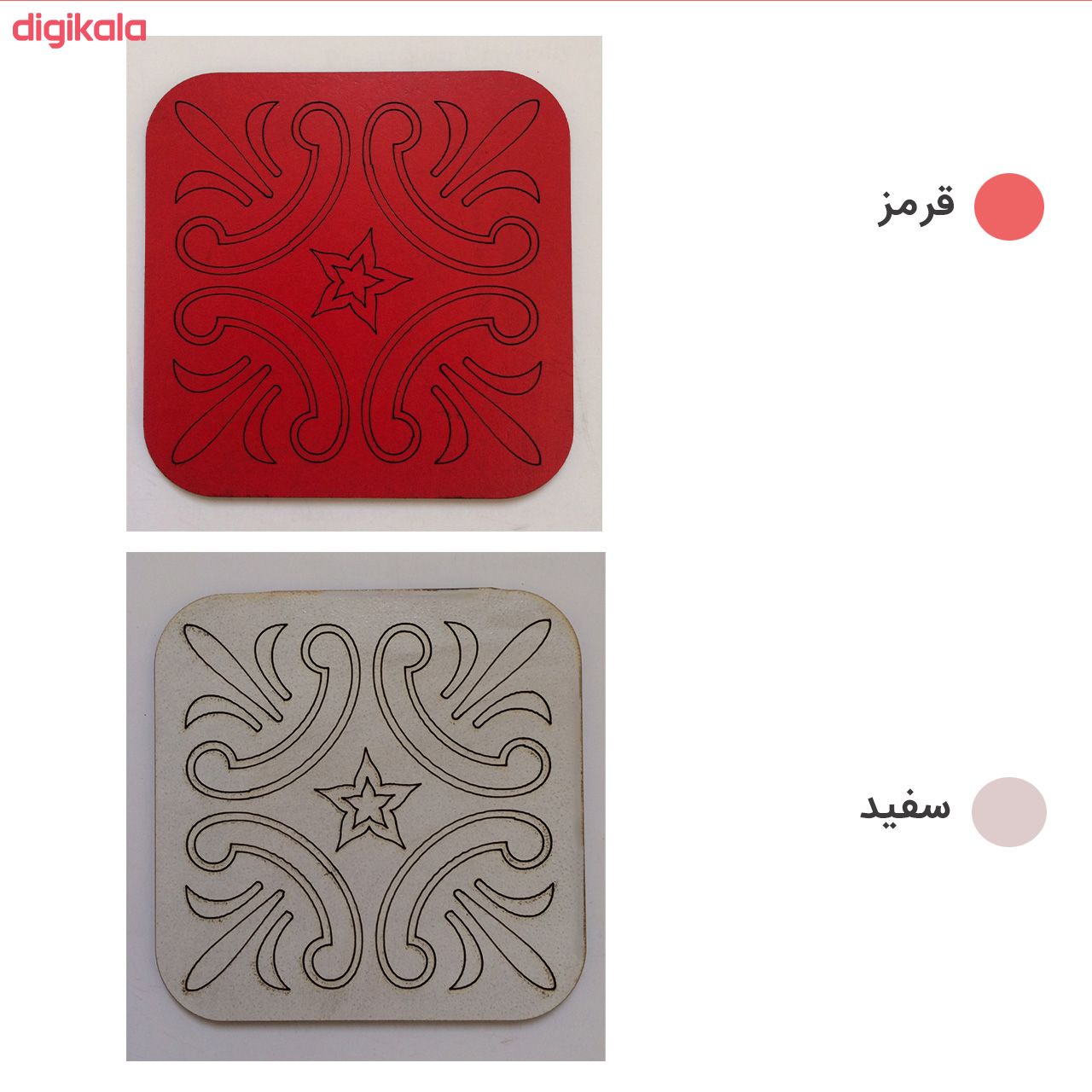 زیر لیوانی مدل 6z005b بسته 6 عددی main 1 2