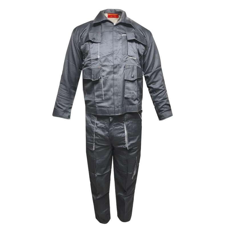 لباس کار ایران پوش مدل SET WORT IGD1 رنگ طوسی لباس کار ایران پوش مدل SET WORT IGD1 رنگ طوسی