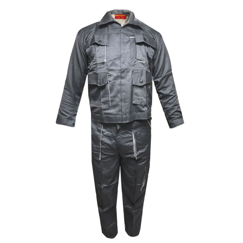 لباس کار ایران پوش مدل SET WORT IGD1 رنگ طوسی لباس کار ایران پوش مدل SET WORT IGD1 رنگ طوسی