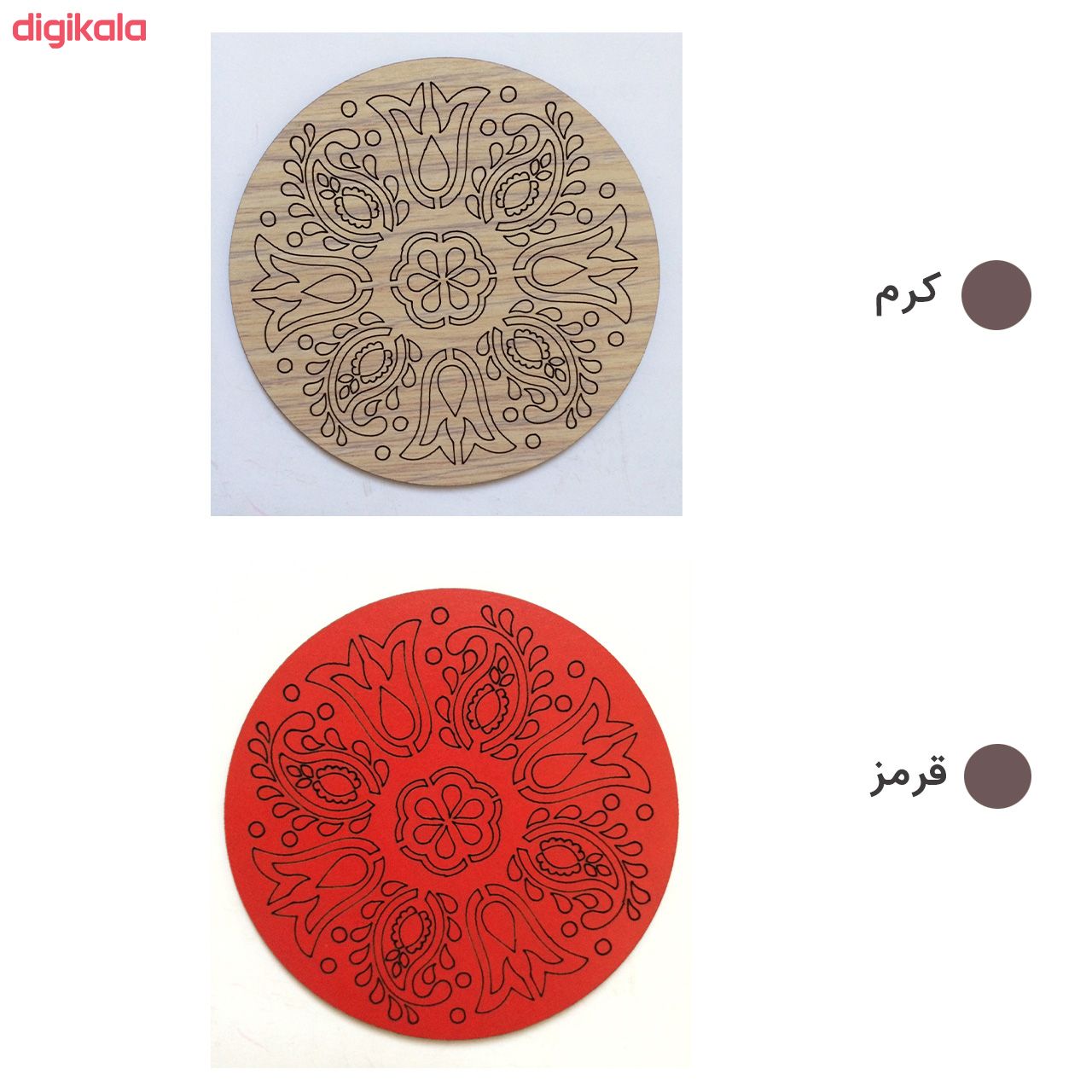 زیر لیوانی مدل 13z001b بسته 6 عددی main 1 3