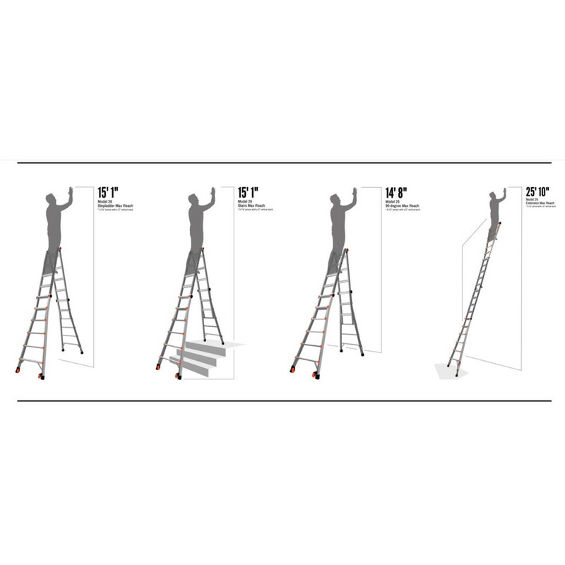 نردبان 22 پله لیتل جاینت مدل LEVELER 26