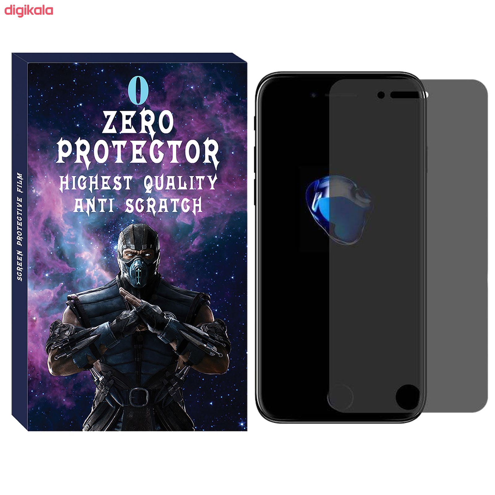 محافظ صفحه نمایش حریم شخصی زیرو مدل PRZ-01 مناسب برای گوشی موبایل اپل Iphone 7 main 1 1