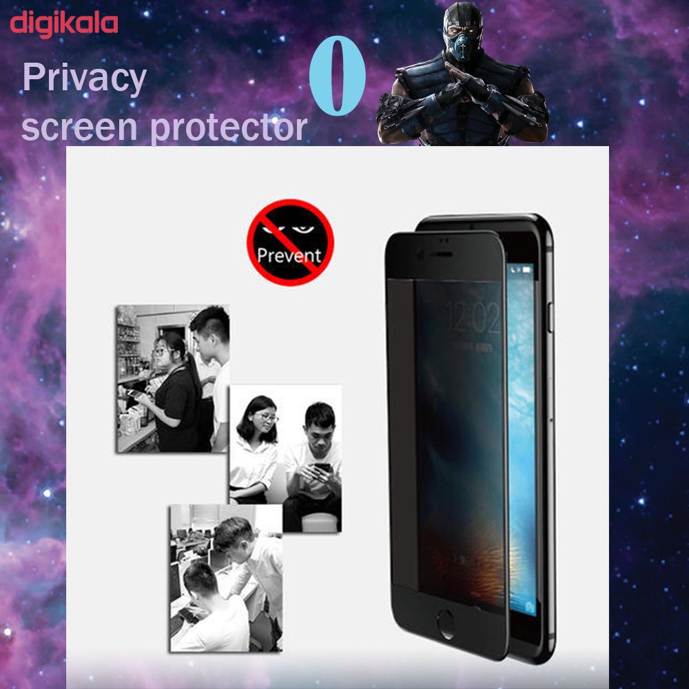 محافظ صفحه نمایش حریم شخصی زیرو مدل PRZ-01 مناسب برای گوشی موبایل اپل Iphone 8 Plus بسته 2 عددی main 1 5