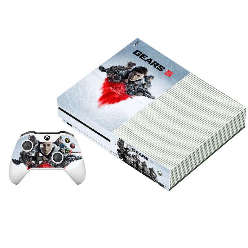 برچسب ایکس باکس وان اس پلی اینفینی مدل Gears 5 01 به همراه برچسب دسته