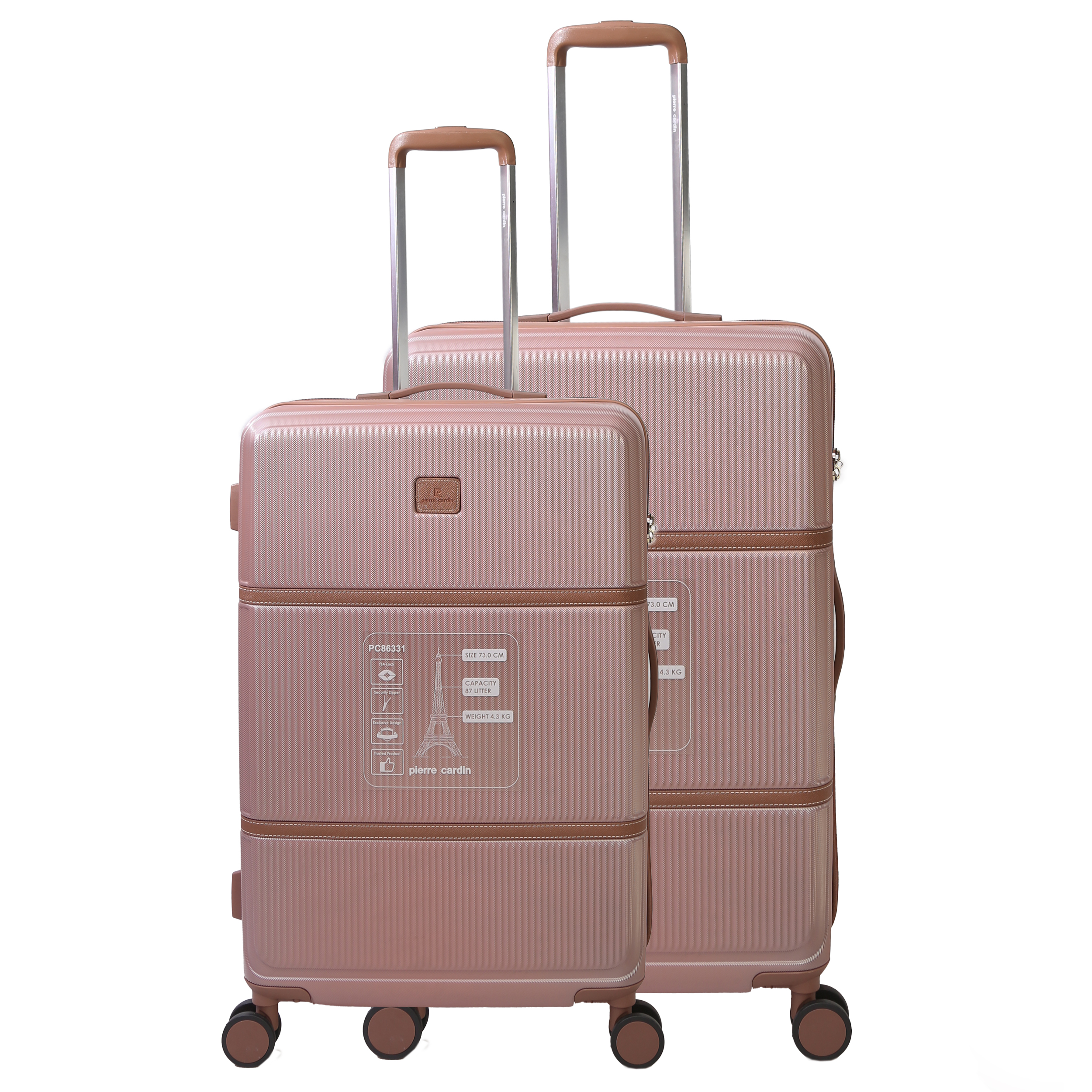 مجموعه دو عددی چمدان پیر کاردین مدل Upright -  - 1