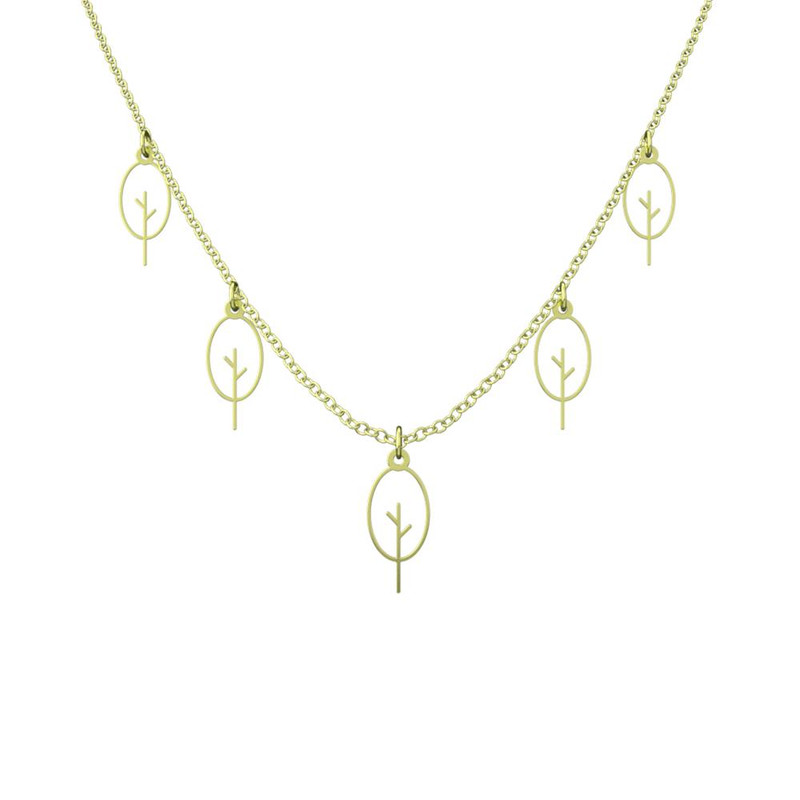 گردنبند طلا 18 عیار زنانه مدوپد مدل درخت کد RNA15840