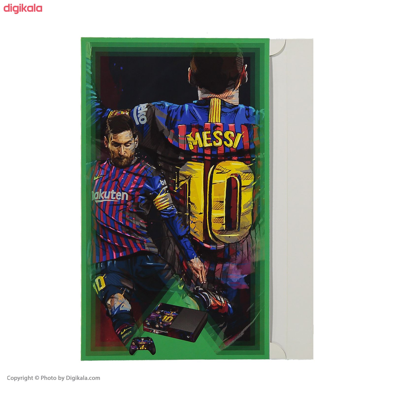 برچسب ایکس باکس وان فت پلی اینفینی مدل Lionel Messi به همراه برچسب دسته