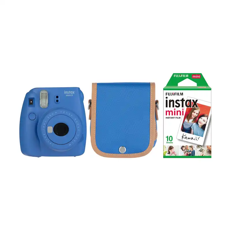 دوربین عکاسی چاپ سریع فوجی فیلم مدل Instax Mini 9 به همراه کیف و فیلم مخصوص