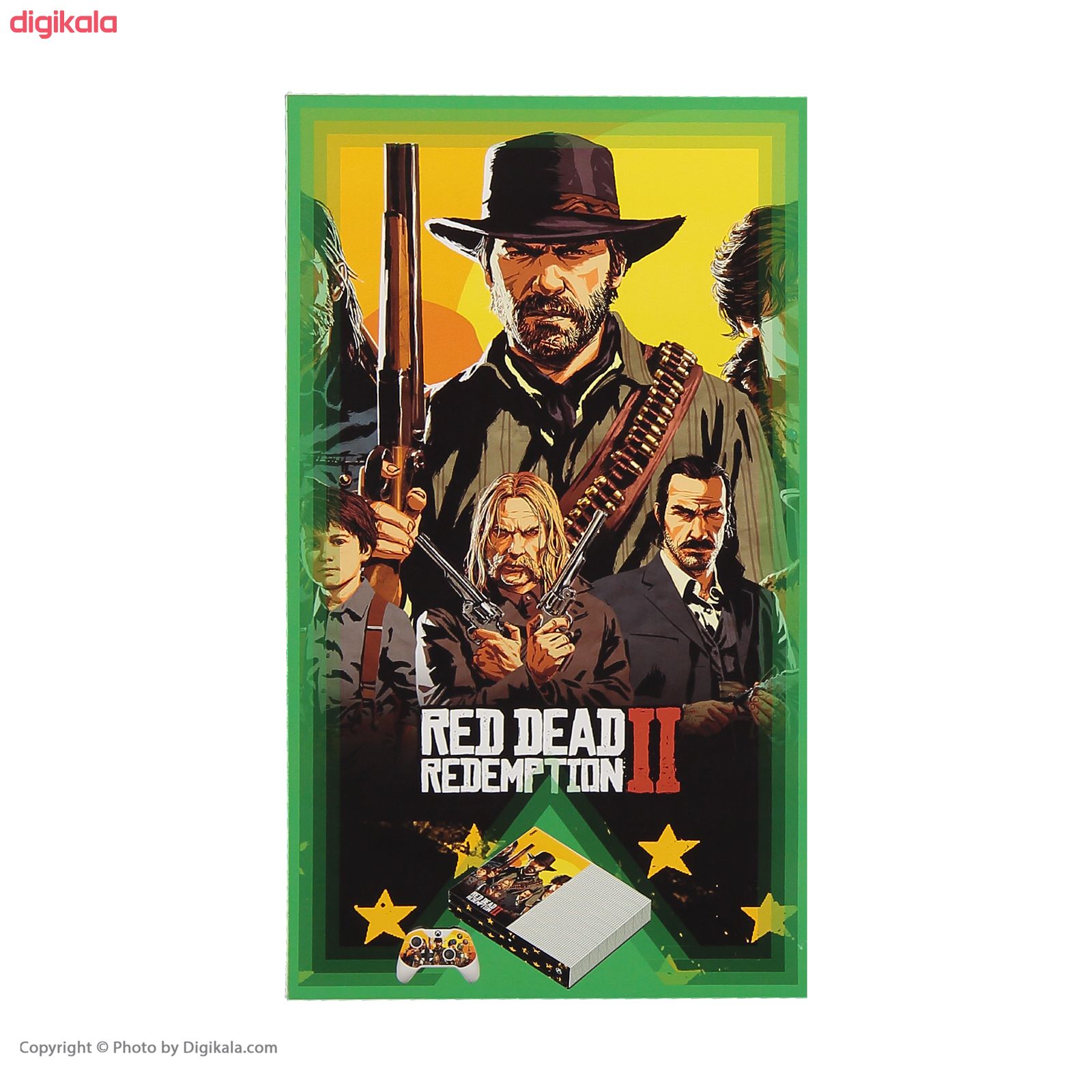 برچسب ایکس باکس وان اس پلی اینفینی مدل Red Dead Redemption 2 03 به همراه برچسب دسته