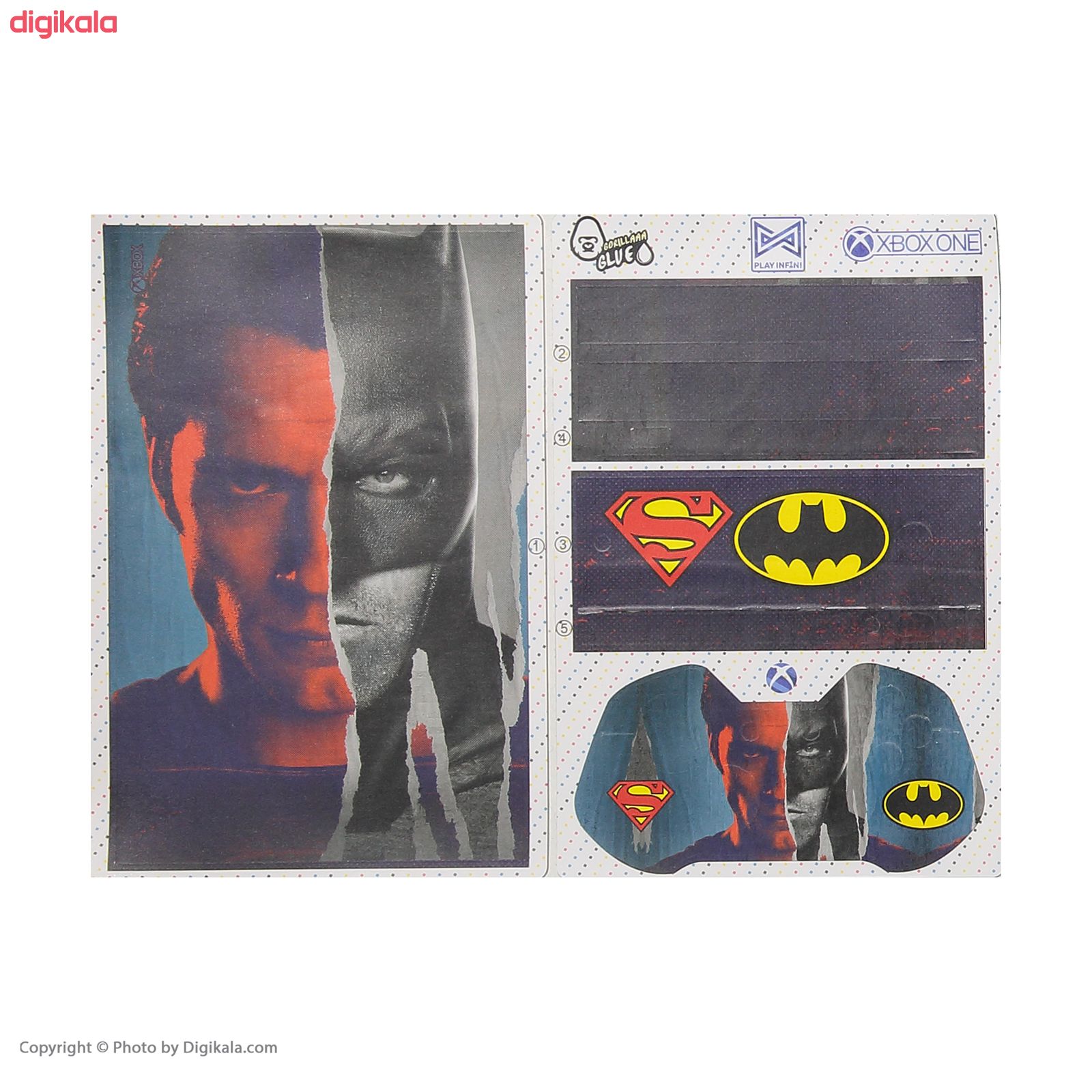 برچسب ایکس باکس وان اس پلی اینفینی مدل Batman v Superman