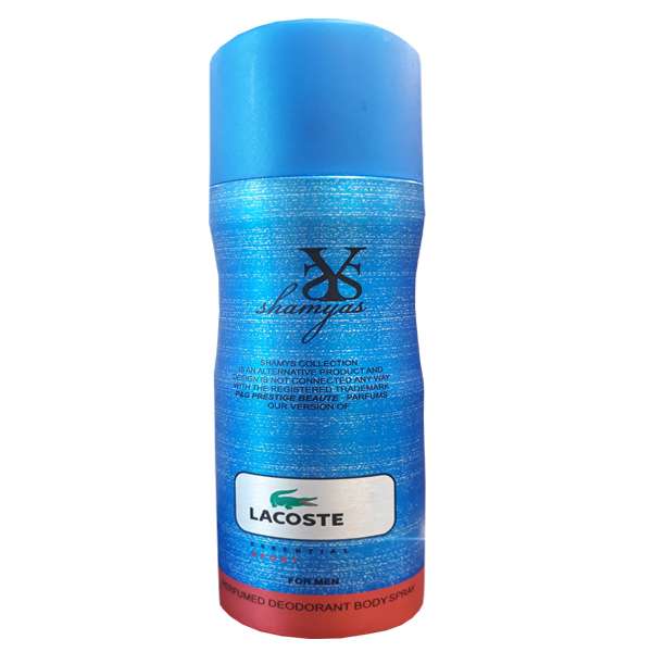 اسپری خوشبو کننده بدن مردانه شمیاس مدل Lacost حجم 200 میلی لیتر اسپری خوشبو کننده بدن مردانه شمیاس مدل Lacost حجم 200 میلی لیتر