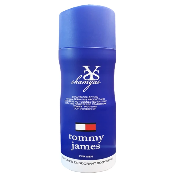 اسپری خوشبو کننده بدن مردانه شمیاس مدل Tommy James حجم 200 میلی لیتر