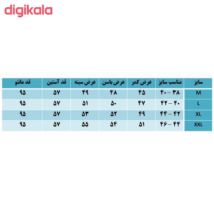 مانتو زنانه مدل سحر رنگ طوسی main 1 4