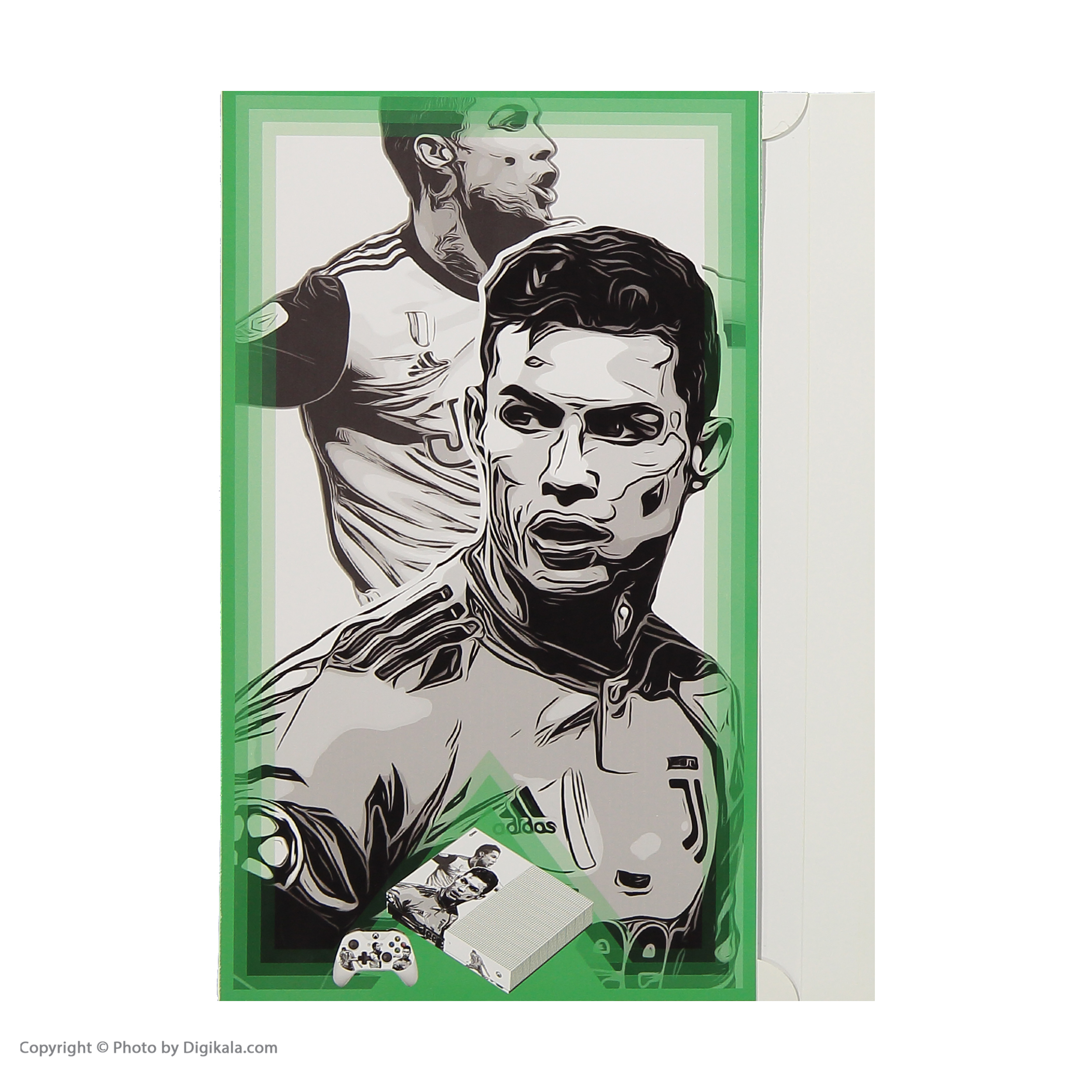 برچسب ایکس باکس وان اس پلی اینفینی مدل  Cristiano Ronaldo 01 به همراه برچسب دسته