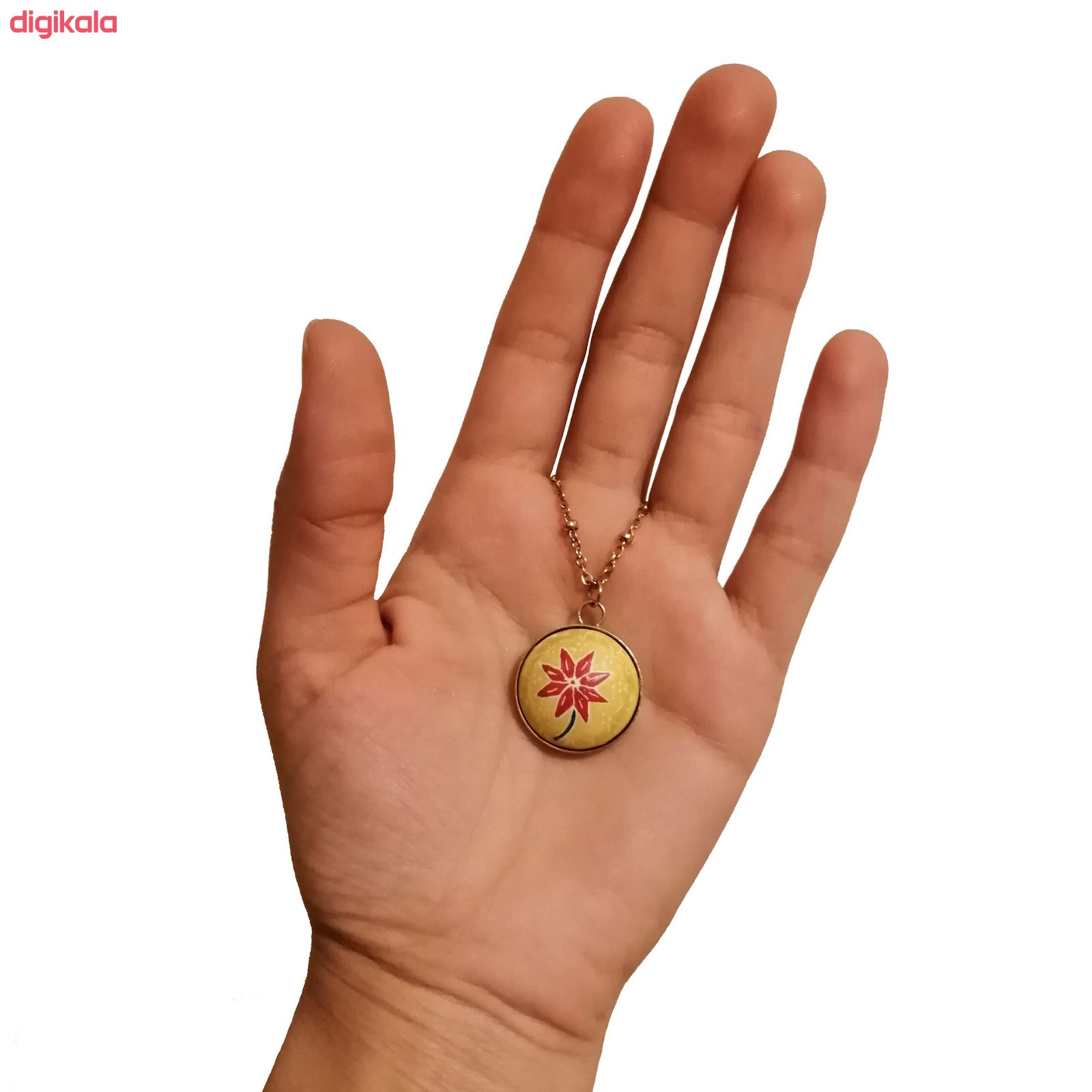 گردنبند زنانه طرح گل کد G-01 main 1 1
