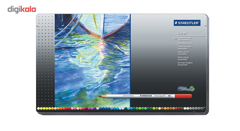 مداد آبرنگی 60 رنگ استدلر مدل Karat