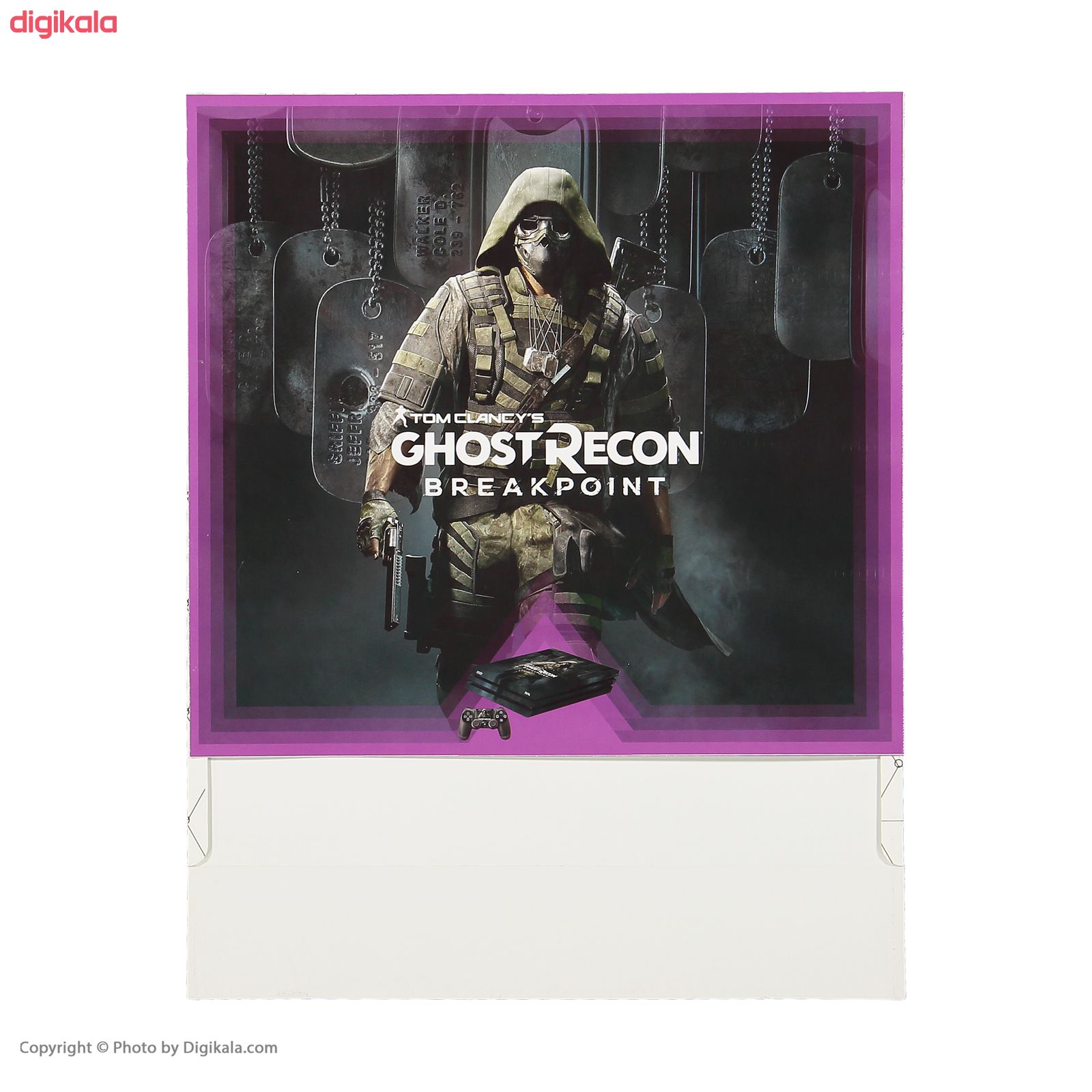 رچسب پلی استیشن 4 پرو پلی اینفینی مدل Ghost Recon Wildlands به همراه برچسب دسته main 1 2