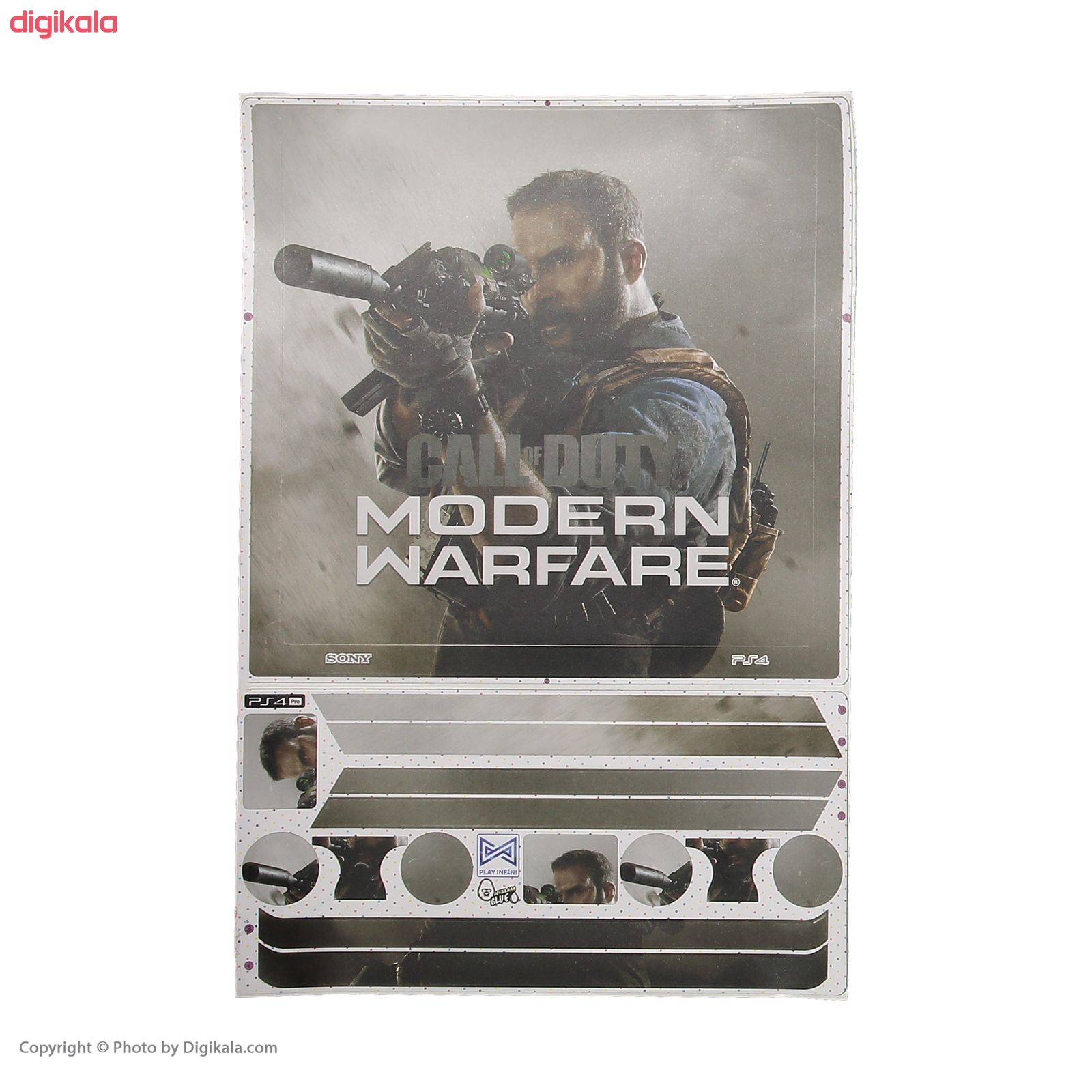 برچسب پلی استیشن 4 پرو پلی اینفینی مدل Call of Duty: Modern Warfare به همراه برچسب دسته main 1 2