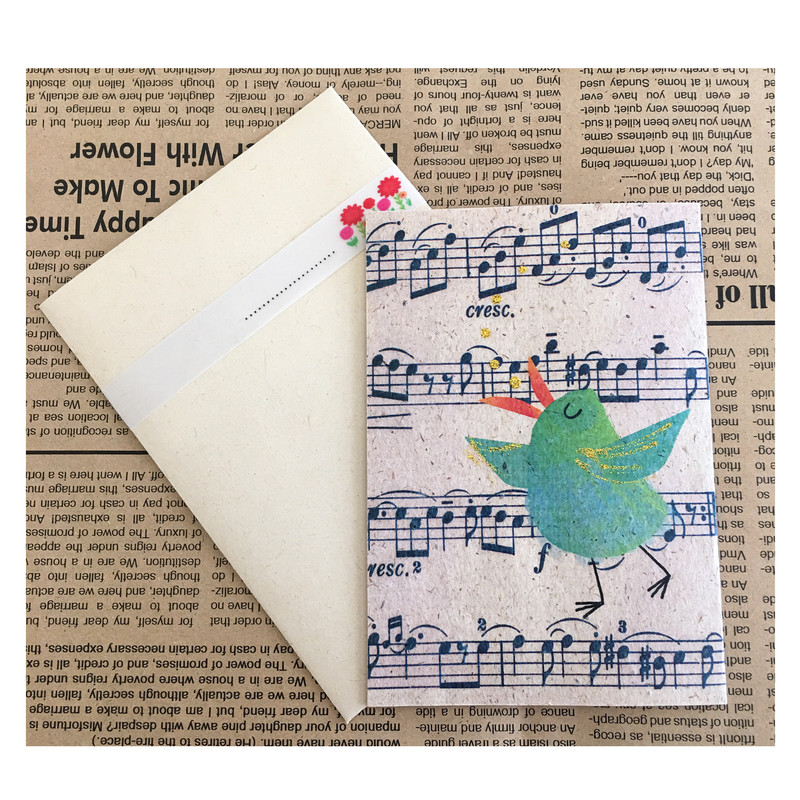 کارت پستال طرح پرنده آوازخوان کد PN-C2