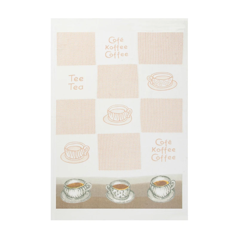 حوله آشپزخانه آکیپک مدل Tea Coffee سایز 30x50 سانتی‌متر