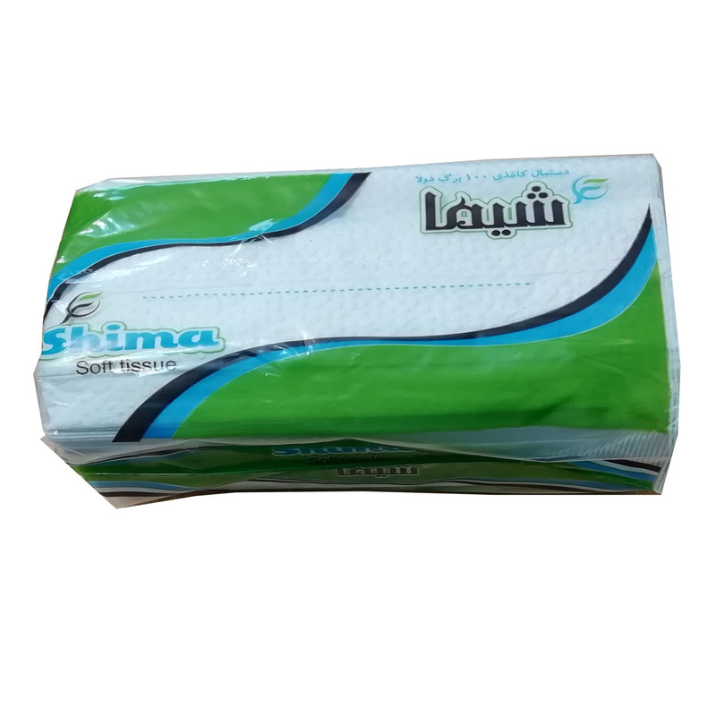 دستمال کاغذی 100 برگ شیما مدل WHITE