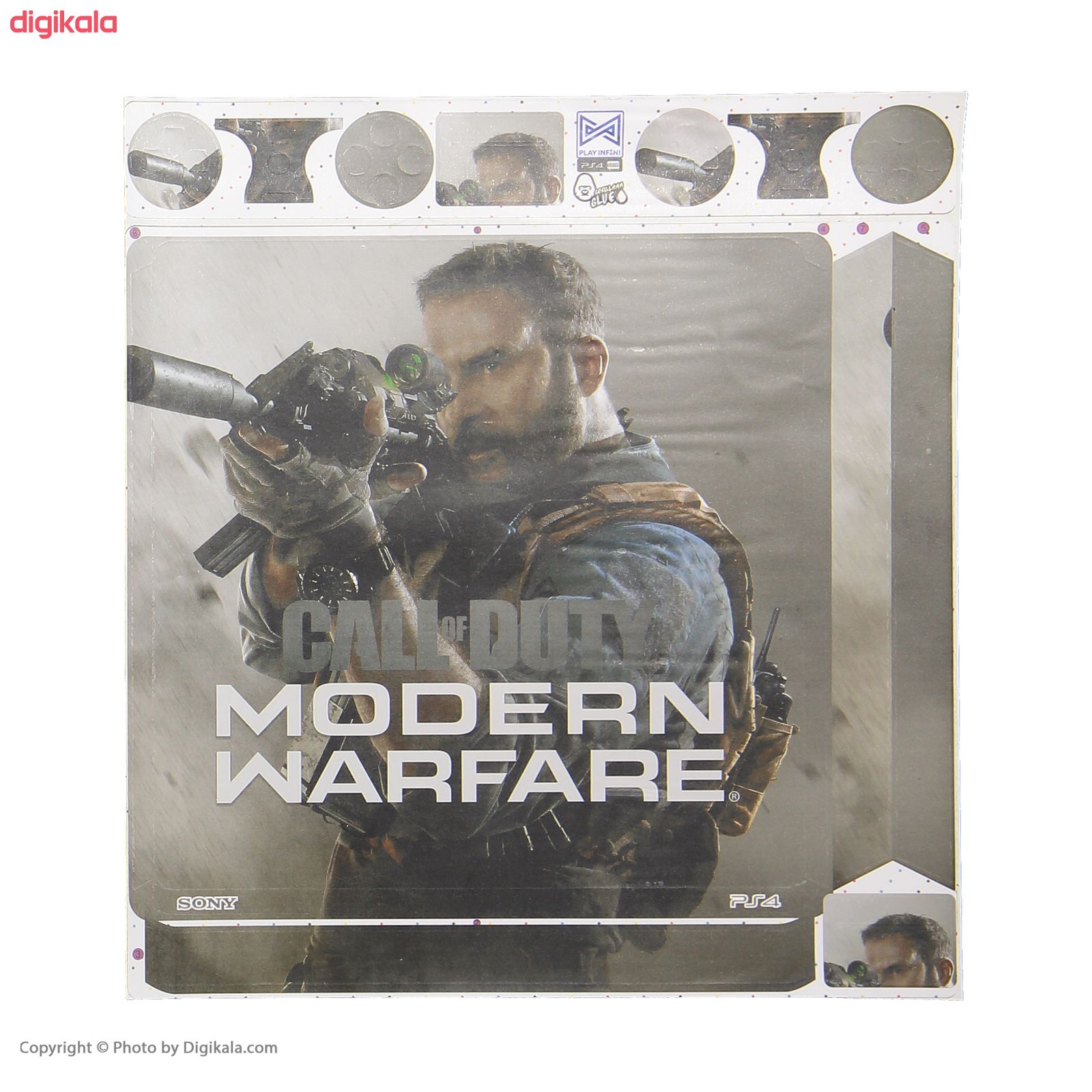 برچسب پلی استیشن 4 اسلیم پلی اینفینی مدل Call of Duty: Modern Warfare به همراه برچسب دسته main 1 1