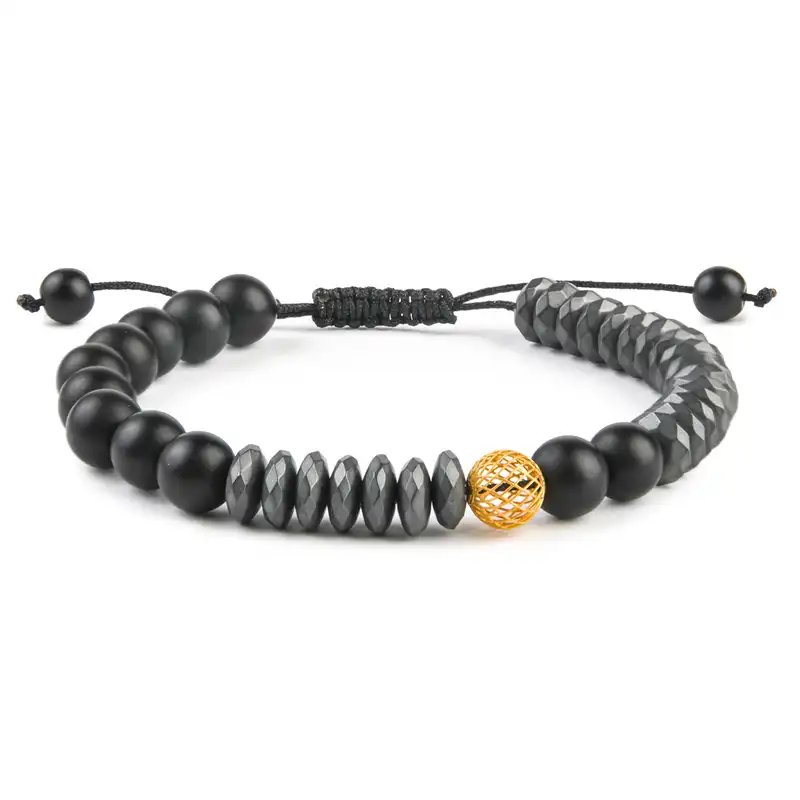 دستبند طلا مردانه ریسه گالری مدل 1328