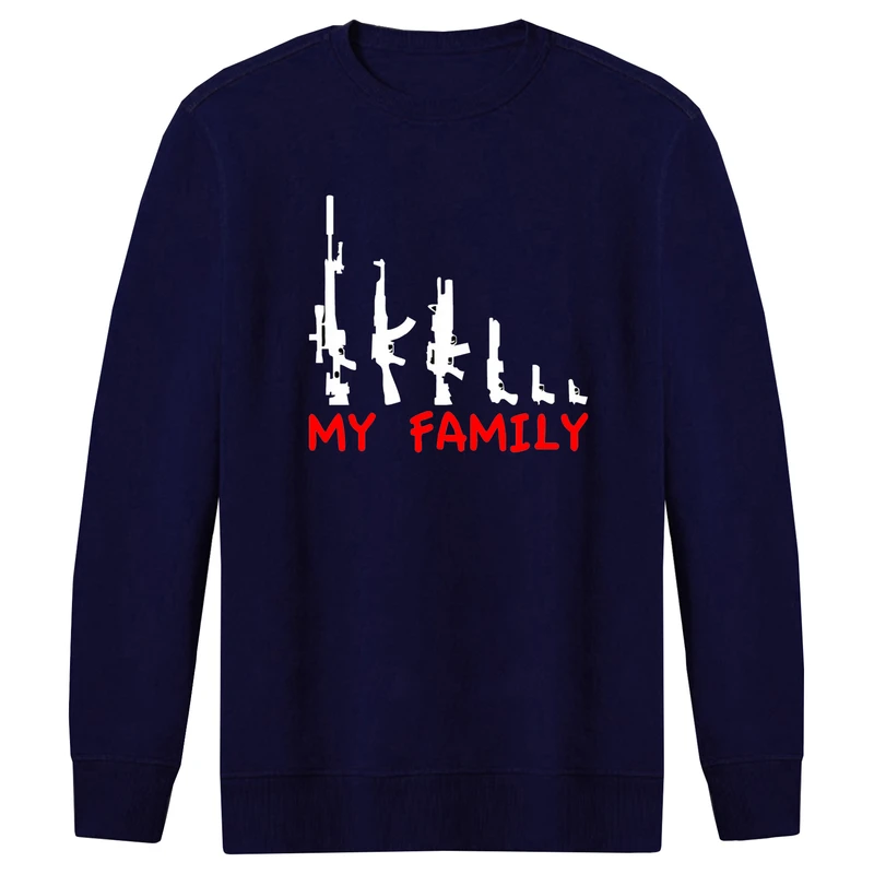 سویشرت مردانه طرح my family کد FG140