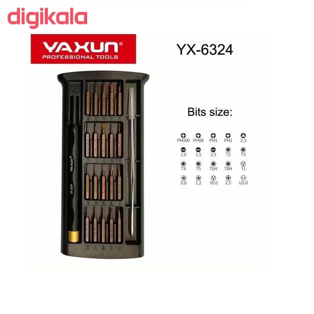مجموعه 22 عددی پیچ گوشتی یاکسون مدل YX-6324