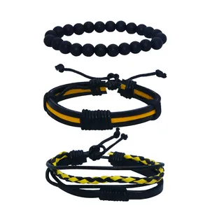 دستبند مردانه کد chf04 مجموعه 3 عددی