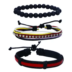 دستبند مردانه کد chf05 مجموعه 3 عددی