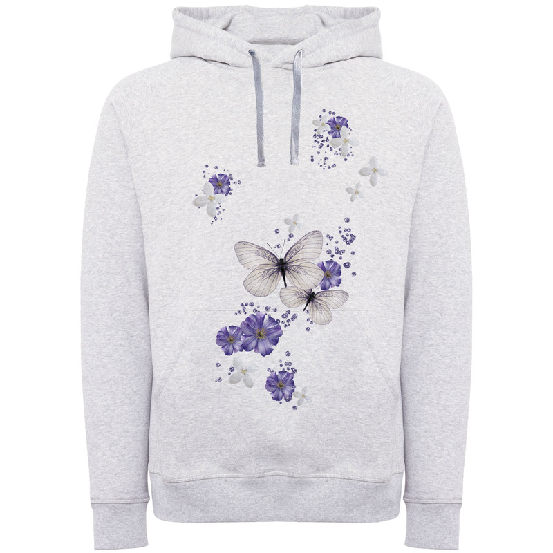 هودی زنانه طرح پروانه