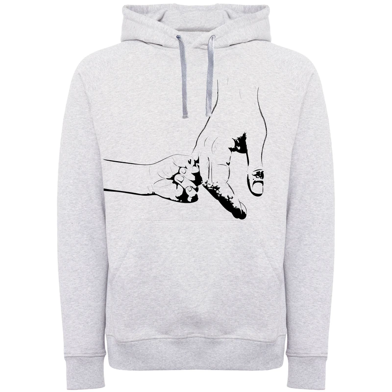 هودی مردانه طرح دست پدر و پسر کد W221