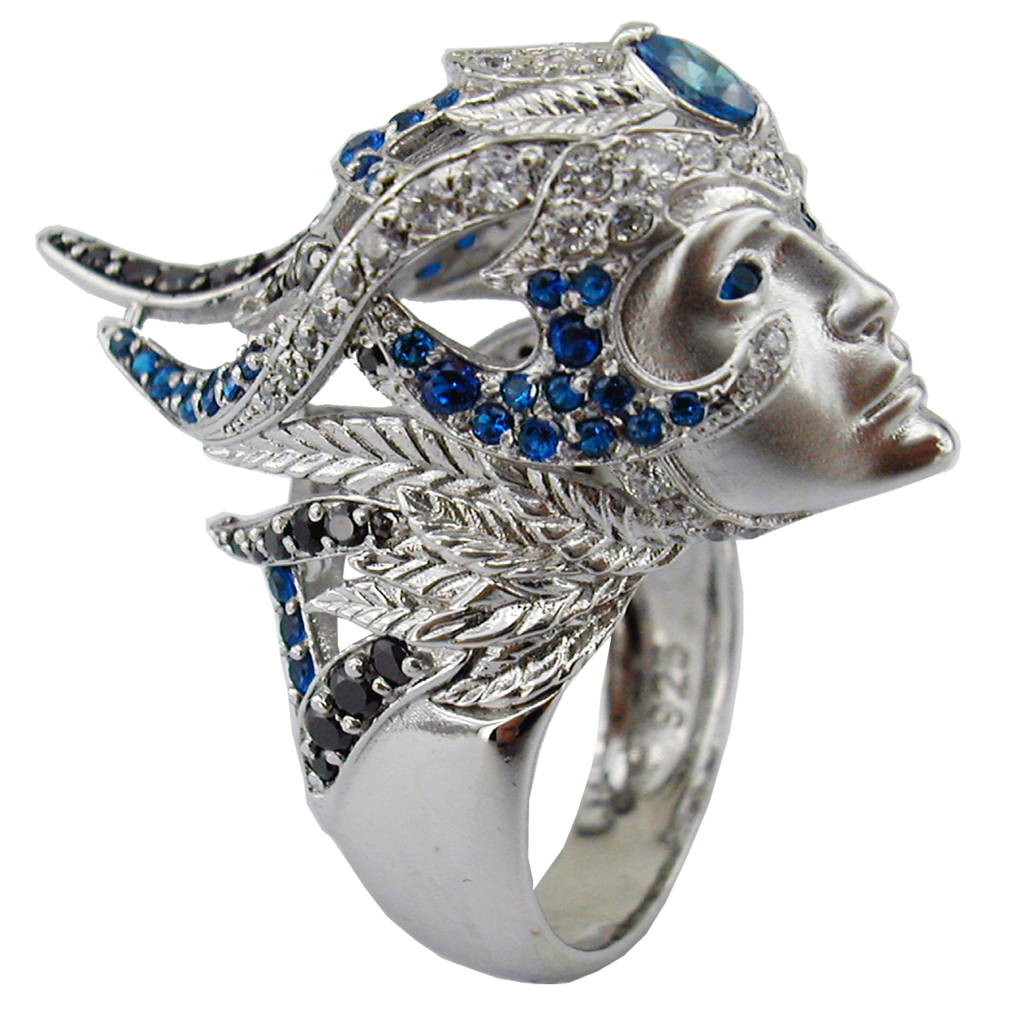 انگشتر نقره زنانه کد RSM001