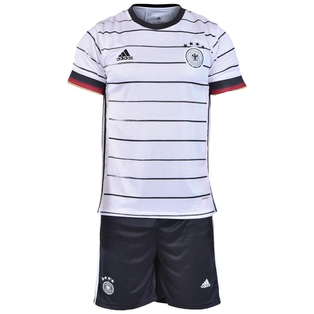 ست پیراهن و شلوارک ورزشی مردانه طرح آلمان کد 2019.20 رنگ سفید