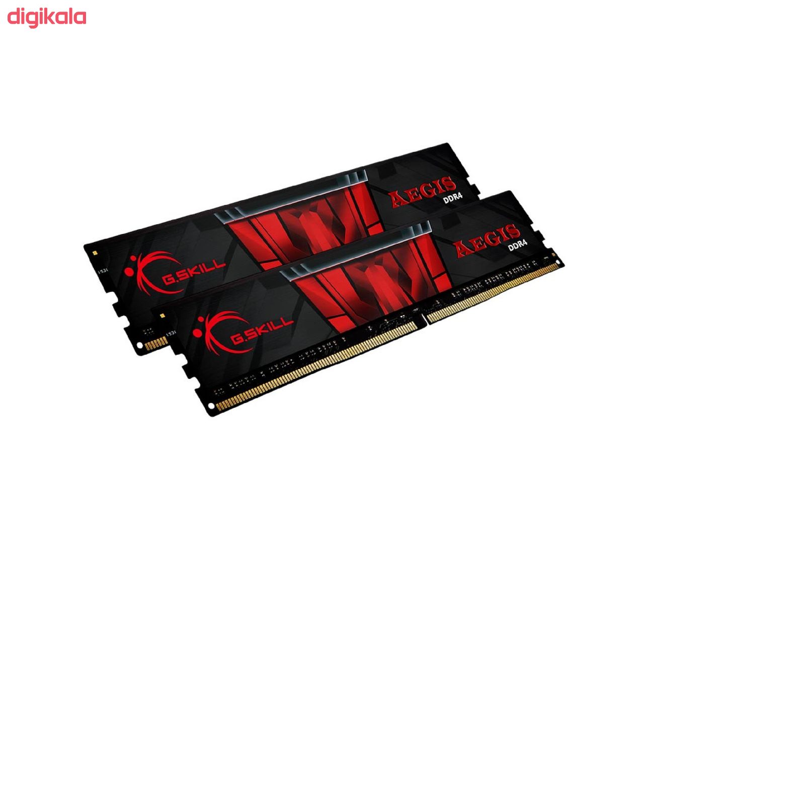 رم لپ تاپ DDR4 دوکاناله 2400 مگاهرتز CL17 جی اسکیل مدل AEGIS ظرفیت 8 گیگابایت main 1 2