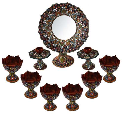 ست هفت سین میناکاری کد 2701001 مجموعه 9 عددی