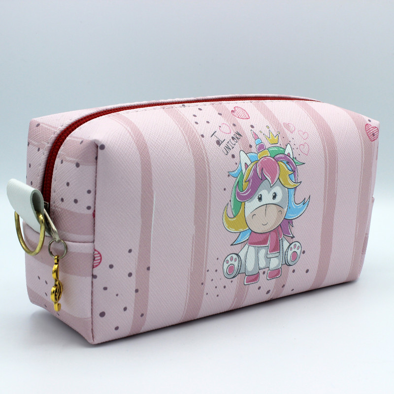 کیف لوازم آرایش طرح یونیکورن کد IDM 183