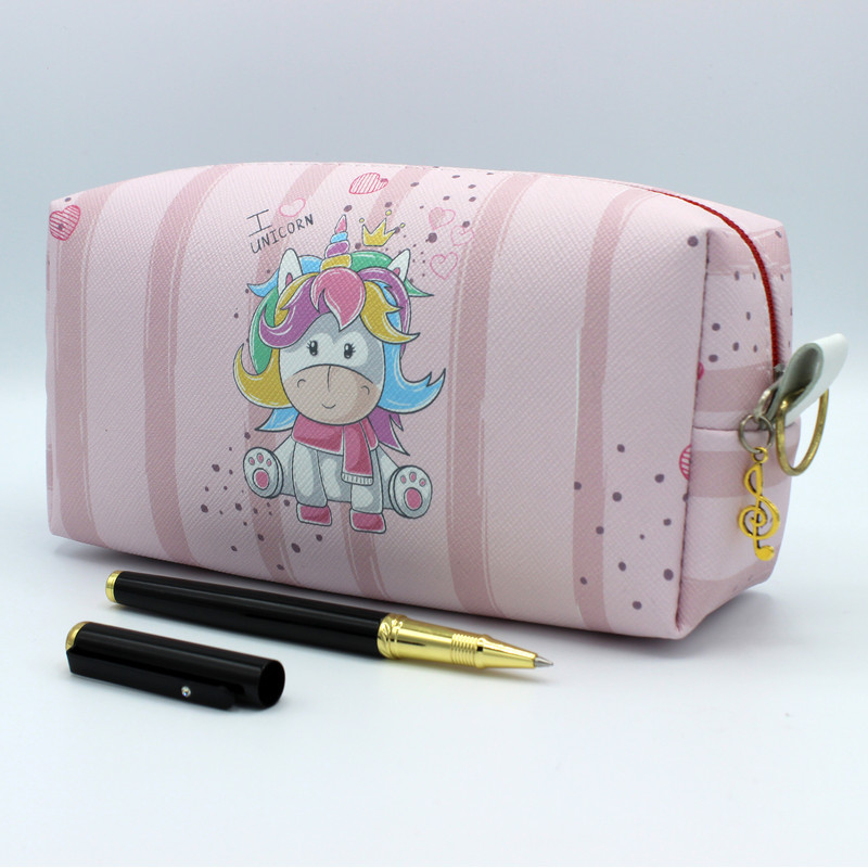 کیف لوازم آرایش طرح یونیکورن کد IDM 183