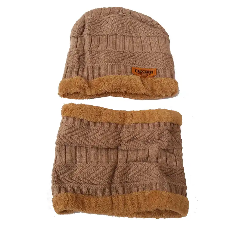 ست کلاه و شال گردن بافتنی کد 789