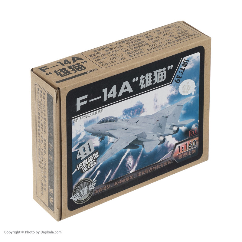 ساختنی طرح هواپیما جنگنده مدل F-14A کد 3581
