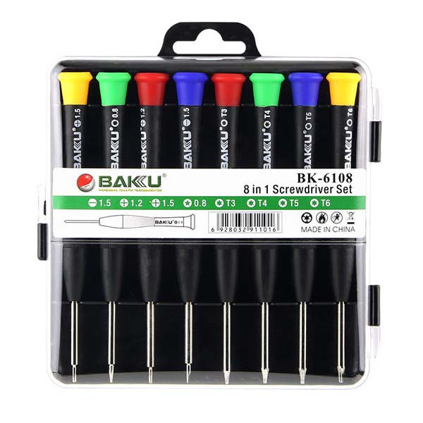  مجموعه 8 عددی پیچ گوشتی باکو مدل BK-6108
