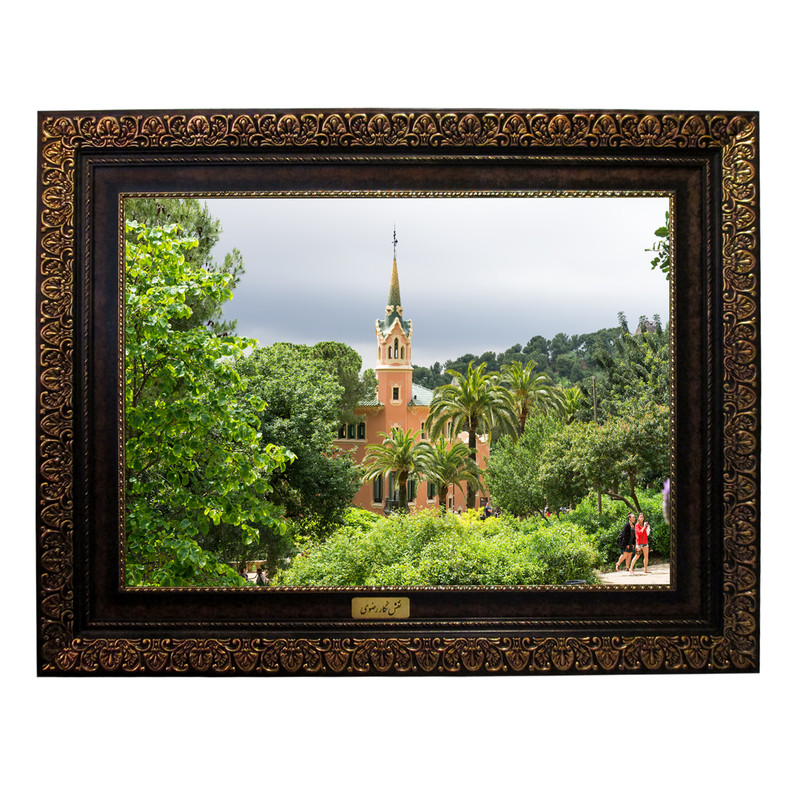 تابلو فرش ماشینی نقش نگار رضوی طرح منظره کد 131P