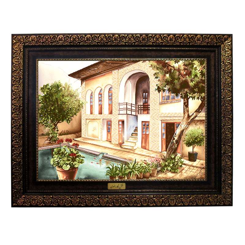 تابلو فرش ماشینی نقش نگار رضوی طرح منظره کد 560P تابلو فرش ماشینی نقش نگار رضوی طرح منظره کد 560P