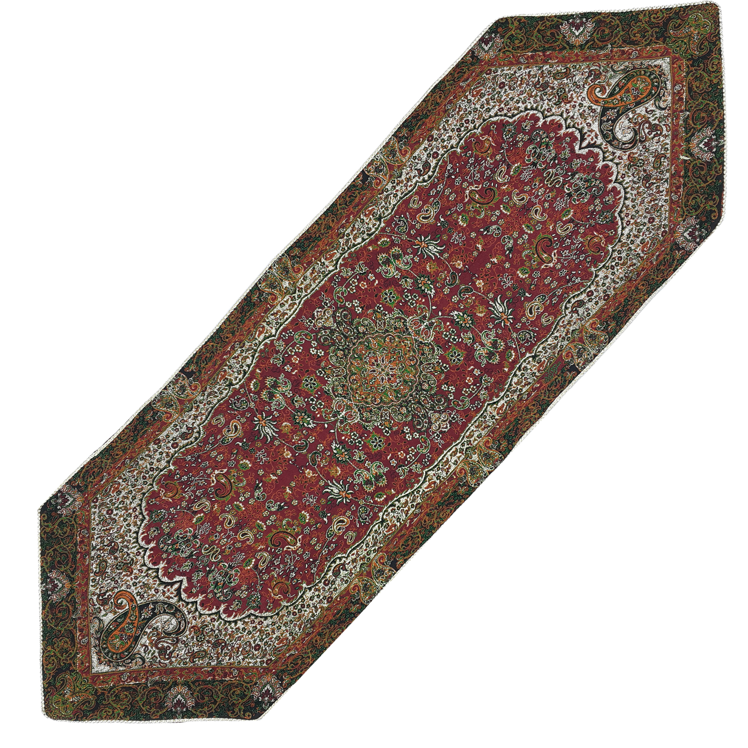 ست 5 تکه رومیزی ترمه شوکران یزد مدل چهل ستون کد ZRSH4-4