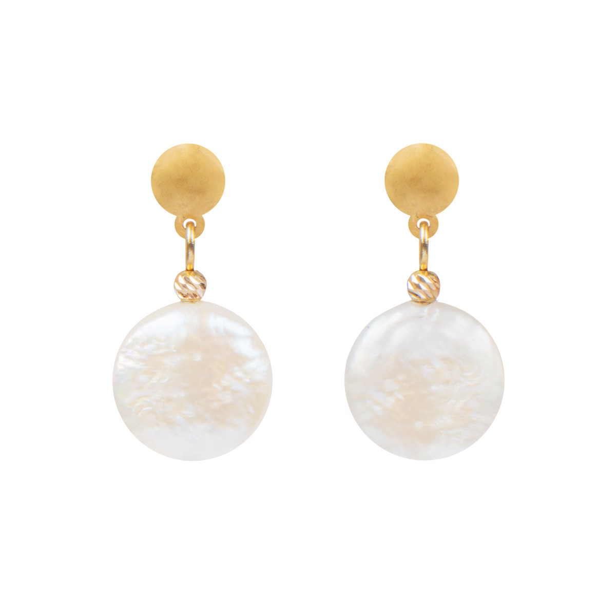 گوشواره طلا 18 عیار زنانه ریسه گالری کد P3015