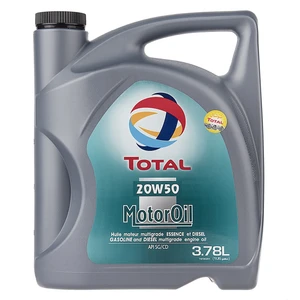 روغن موتور خودرو به توتال مدل Quartz Motor Oil ظرفیت 3.78 لیتر 20W-50